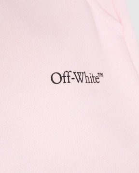 Off-White Children's pink skirt with logo print 44GCK002S26F001