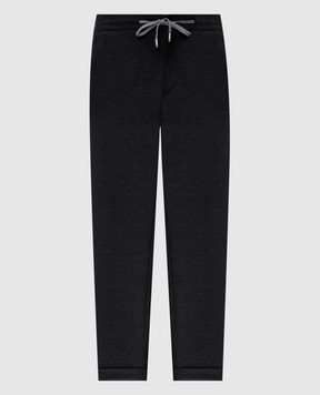 Marco Pescarolo Dark gray cashmere pants CARACCIOLO5443