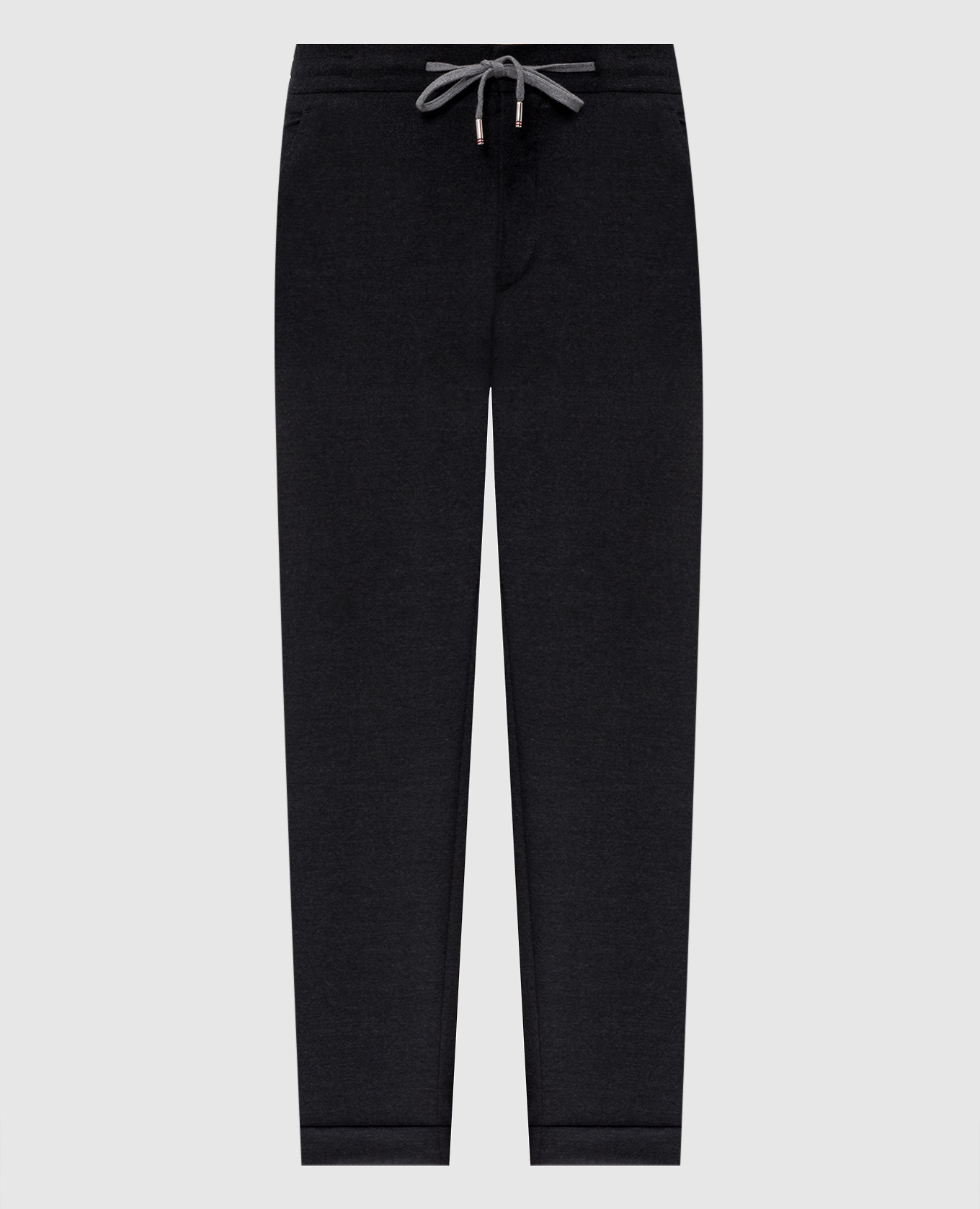 Dark gray cashmere pants