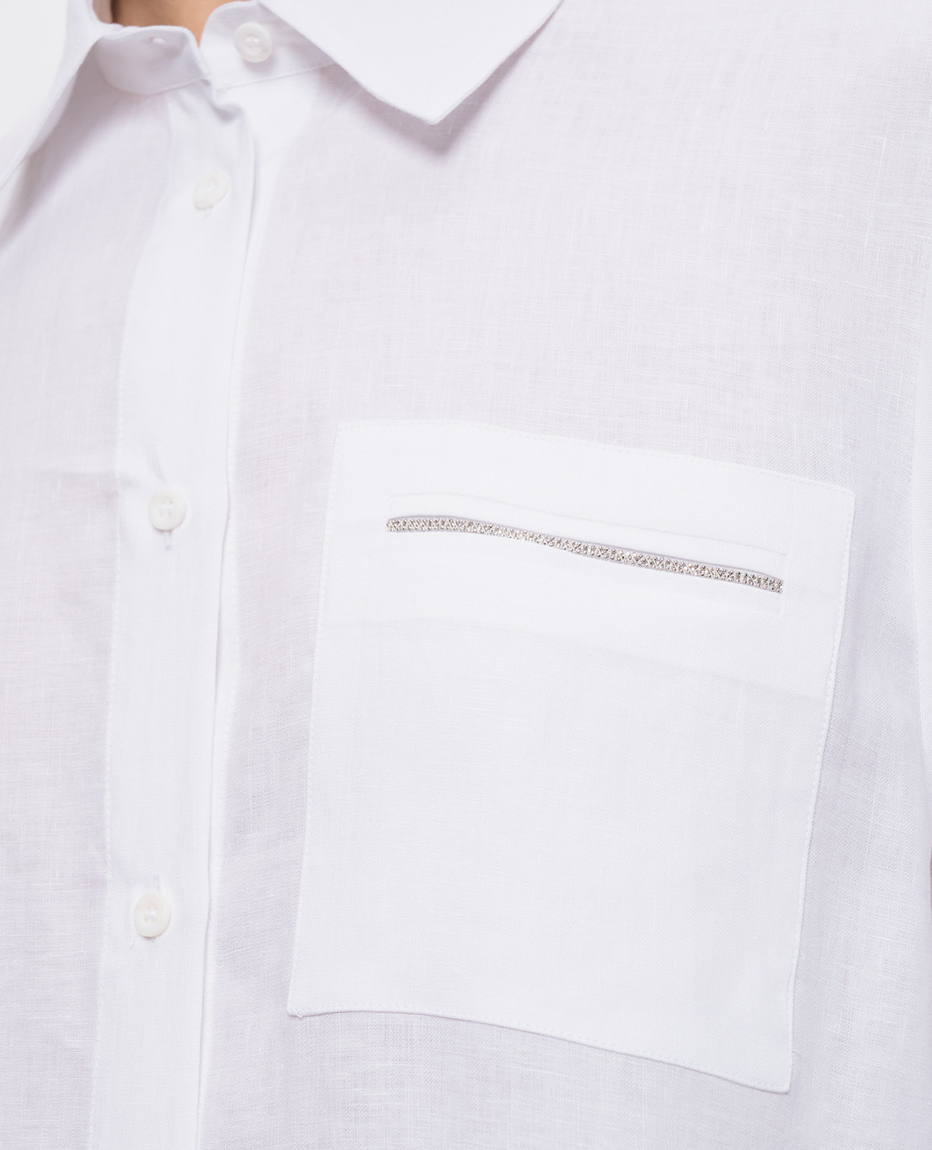 White long linen shirt Peserico 5