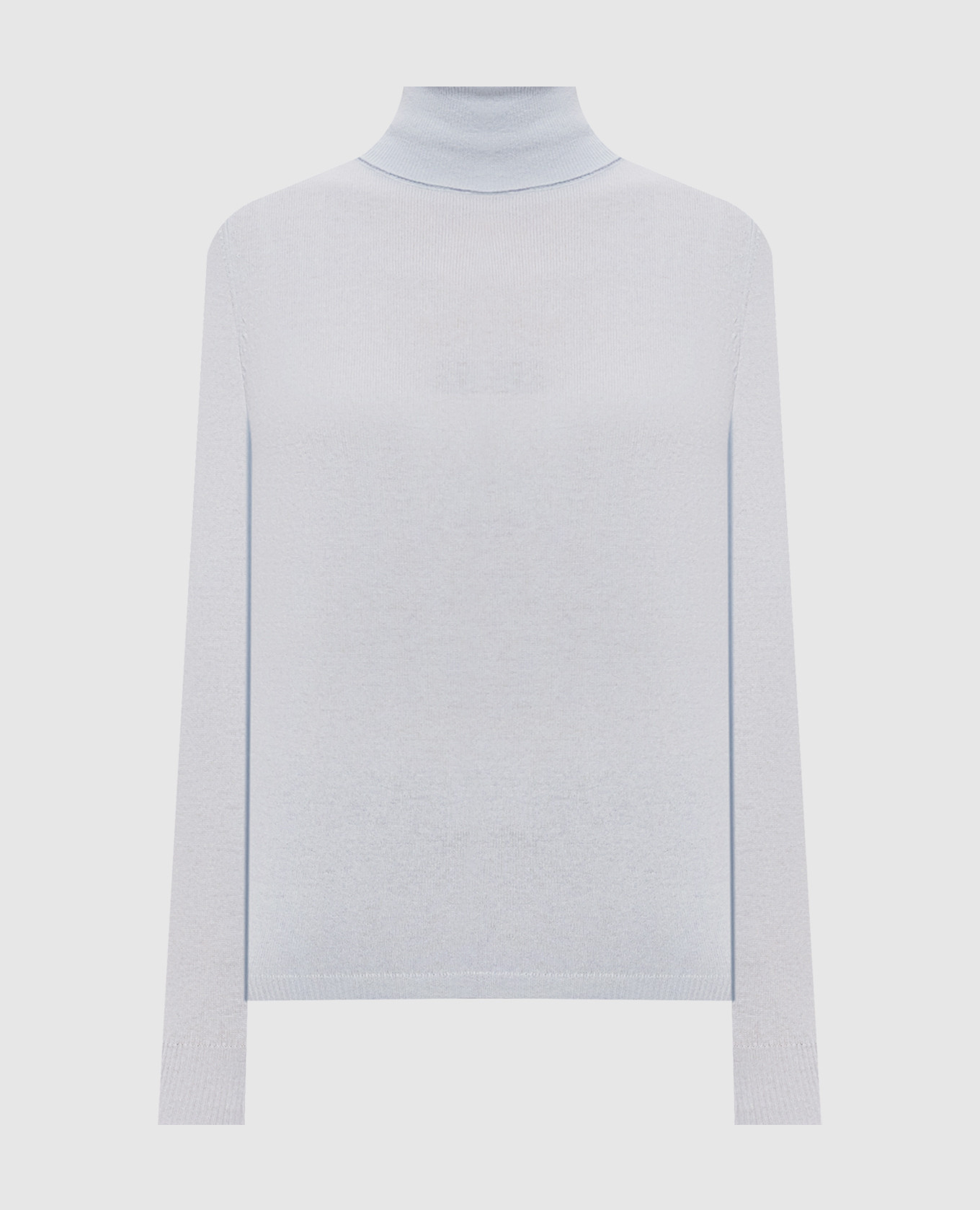 Blue wool and cashmere turtleneck Allude