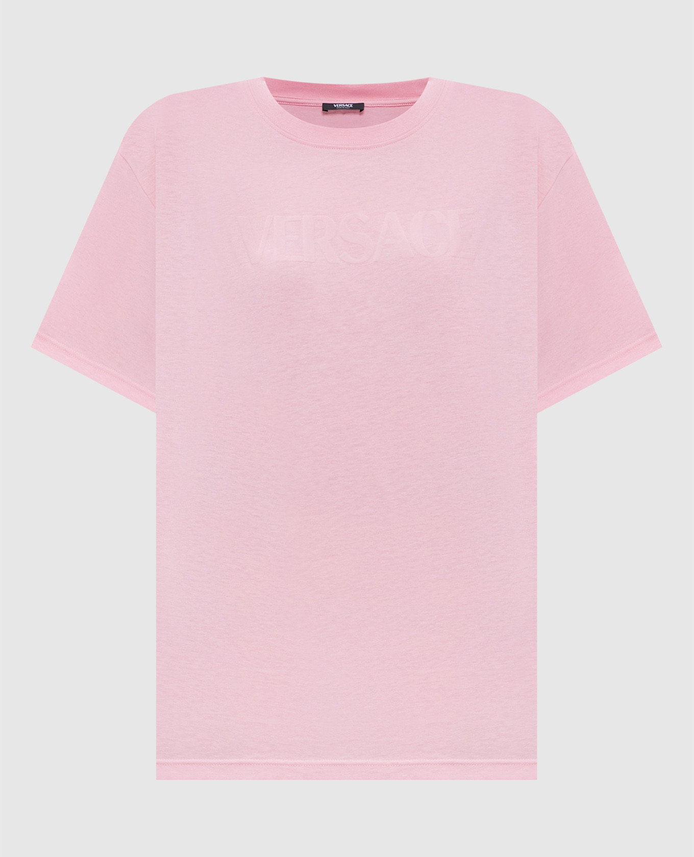 

Pink T-shirt with logo Versace