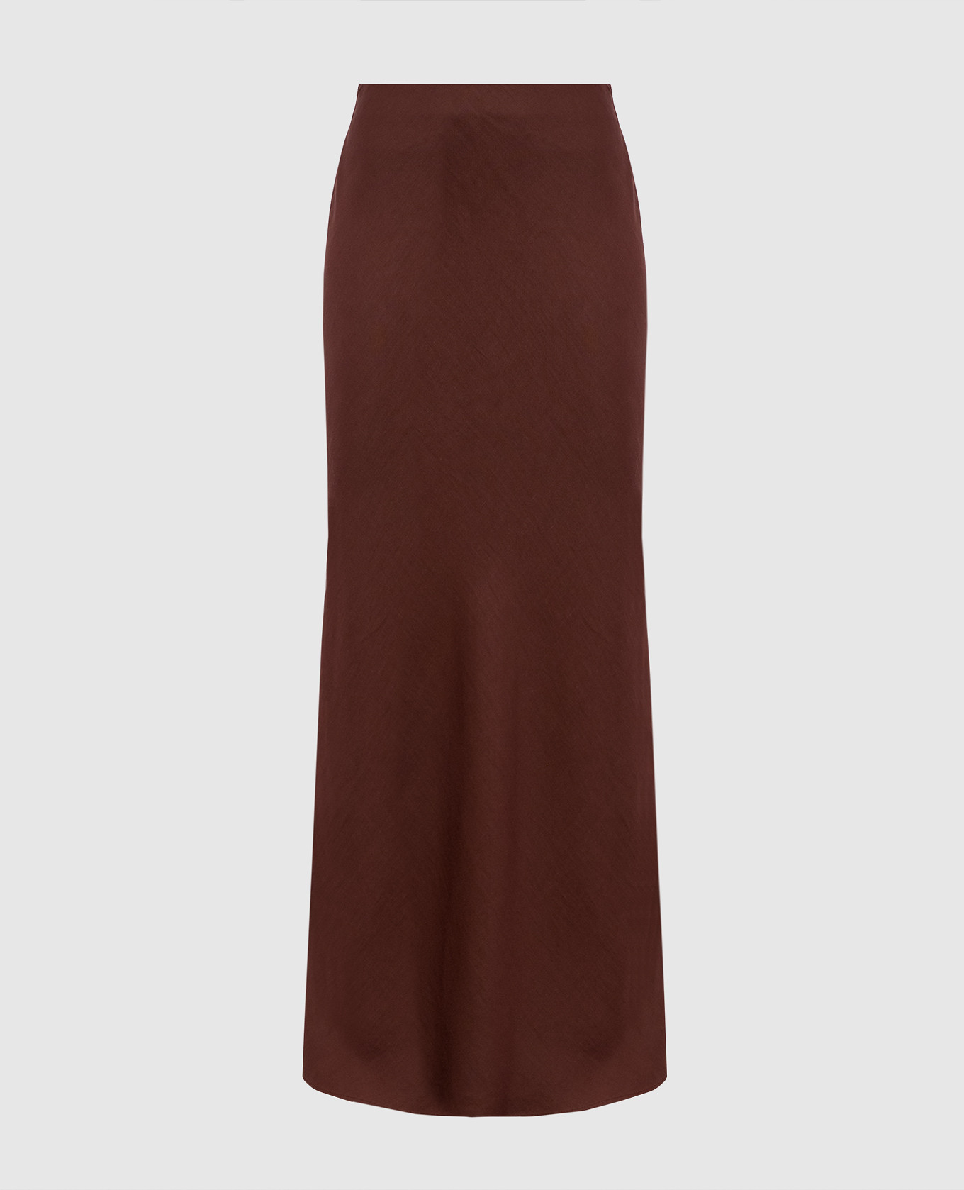 

Brown linen maxi skirt Brunello Cucinelli
