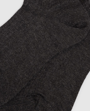 Brunello Cucinelli Gray cashmere knee-high socks M64990009