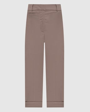 Peserico Brown pants with chain A0463501037