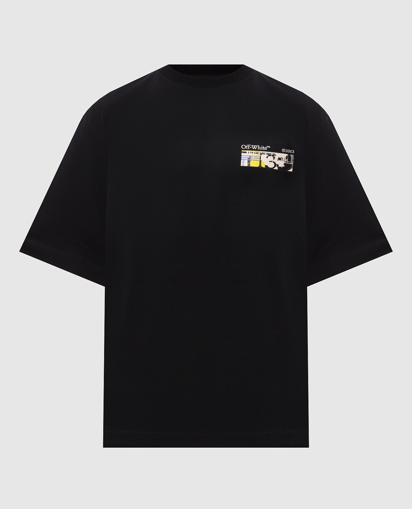 Black T-shirt with Industrial Arrow print