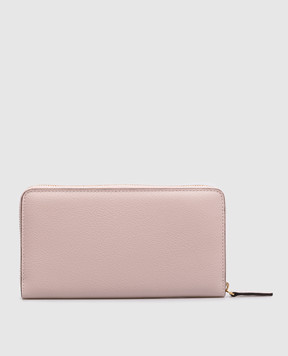 Versace Pink leather wallet with logo 10223911A17155
