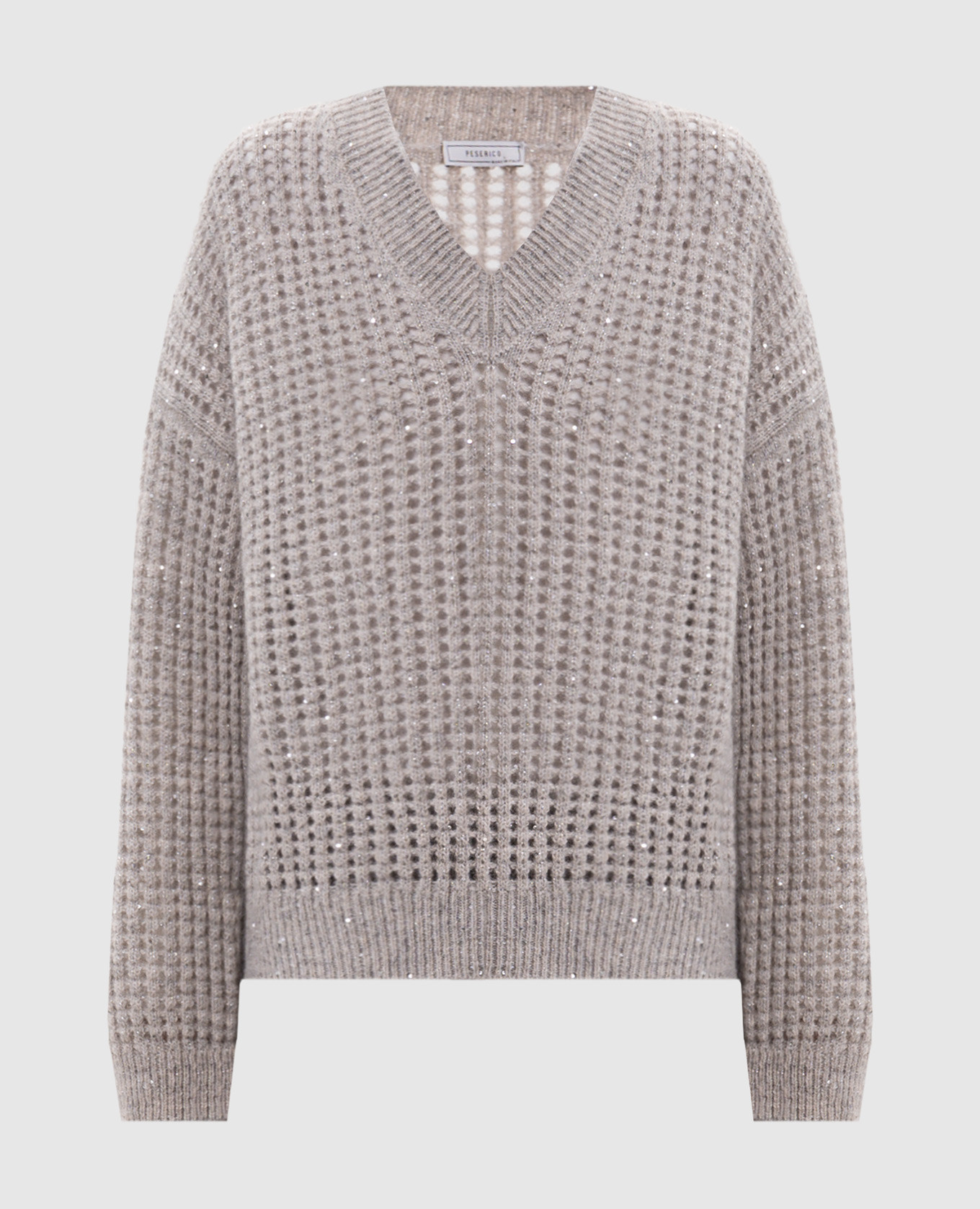 Beige alpaca wool pullover