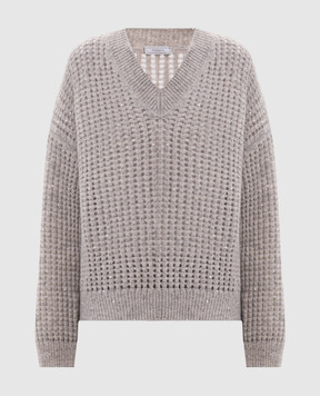 Peserico Beige alpaca wool pullover A99244F05G9100