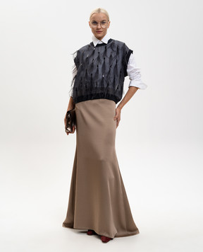 Brunello Cucinelli Beige maxi skirt M0H38G3905