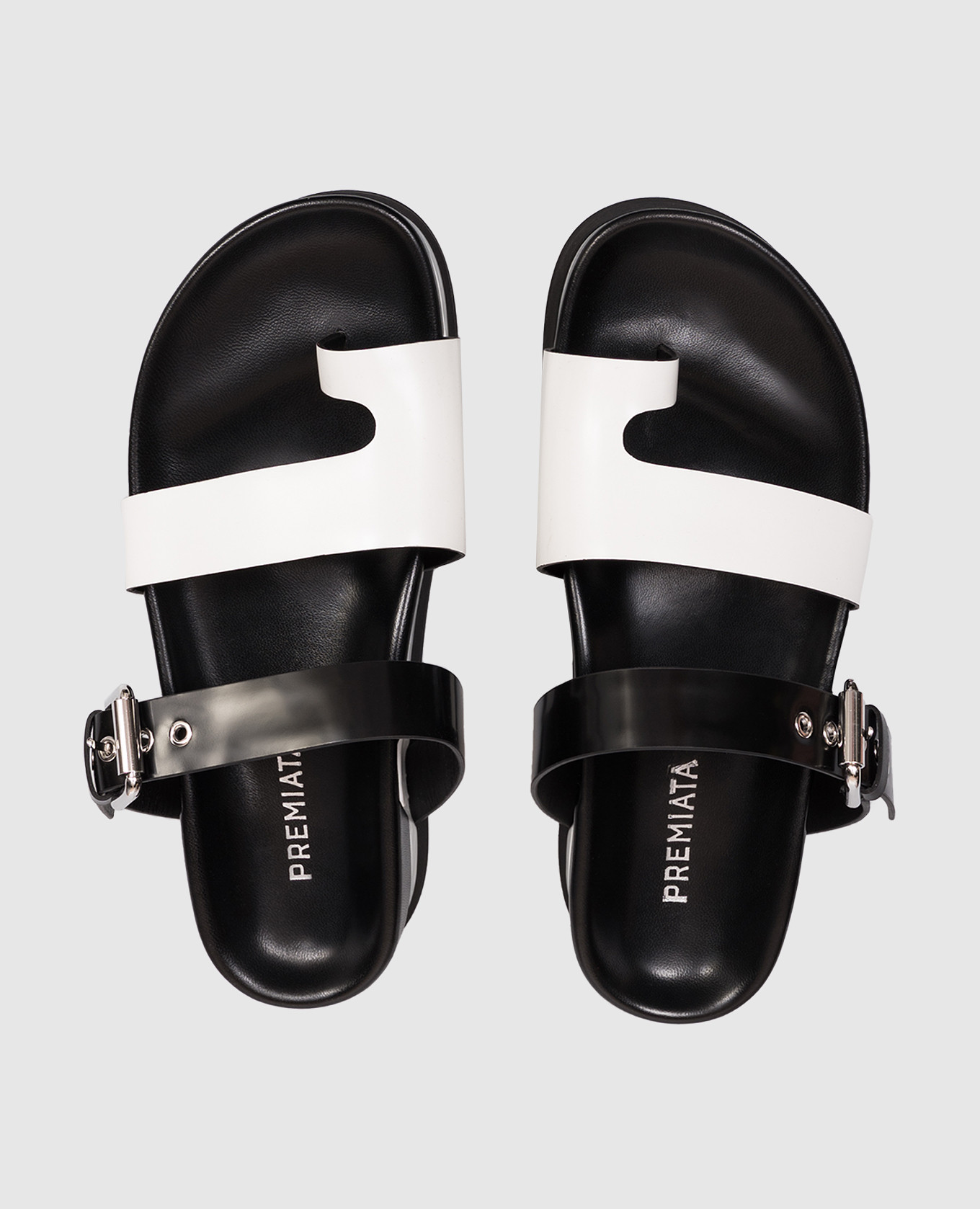 

Glossy leather flip-flops Premiata, White