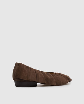 JW Anderson Brown suede ballet flats BL0037LA0386