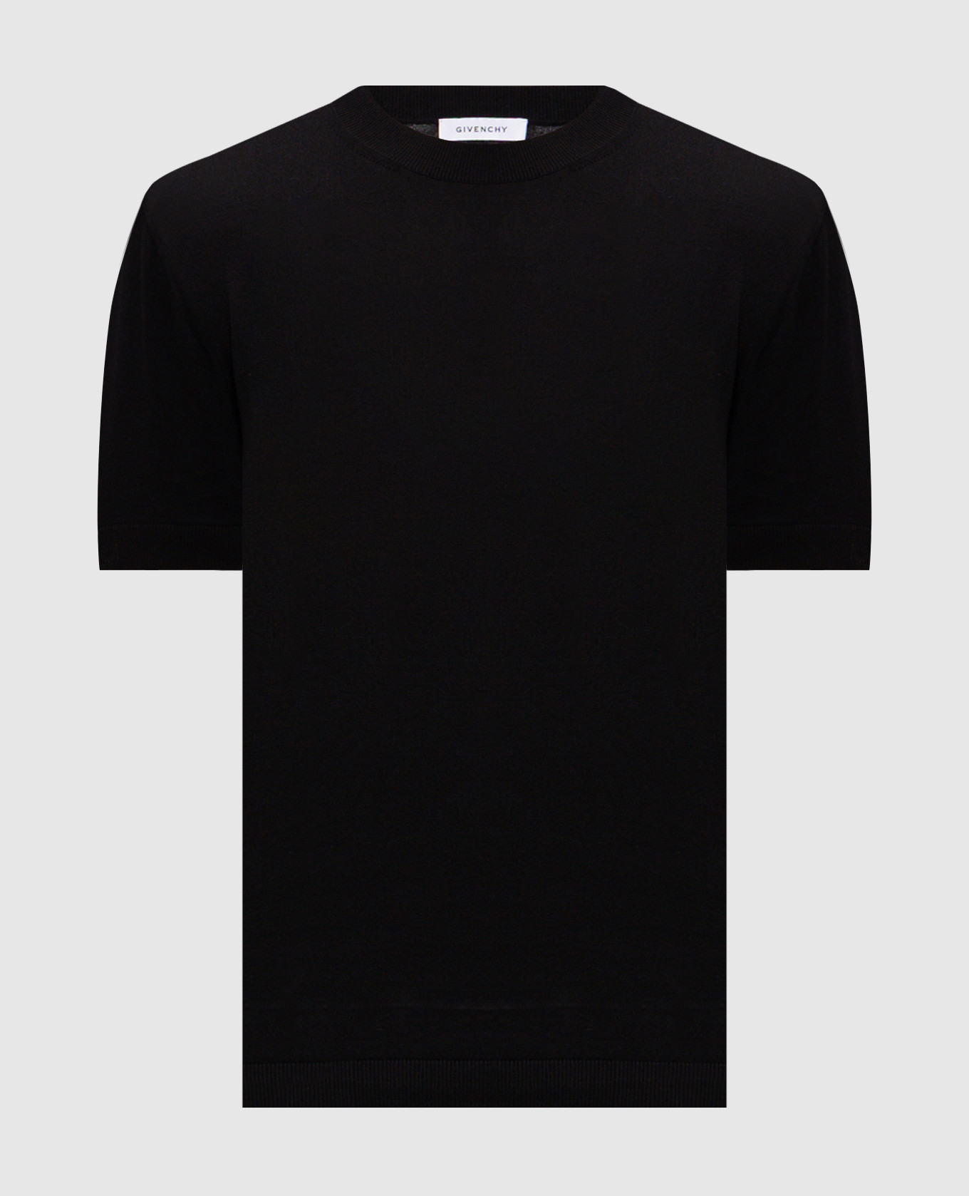 Black T-shirt with embroidered logo Givenchy