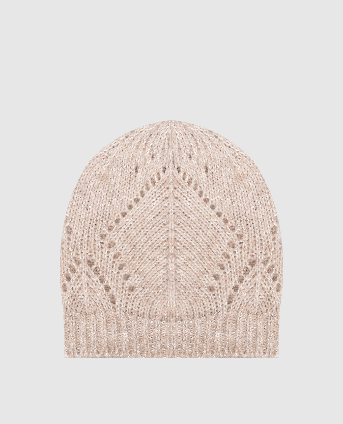 

Beige alpaca wool hat Peserico