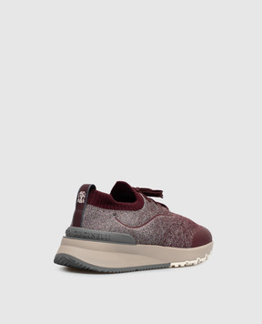 Brunello Cucinelli Burgundy sneakers MZUEHRO342