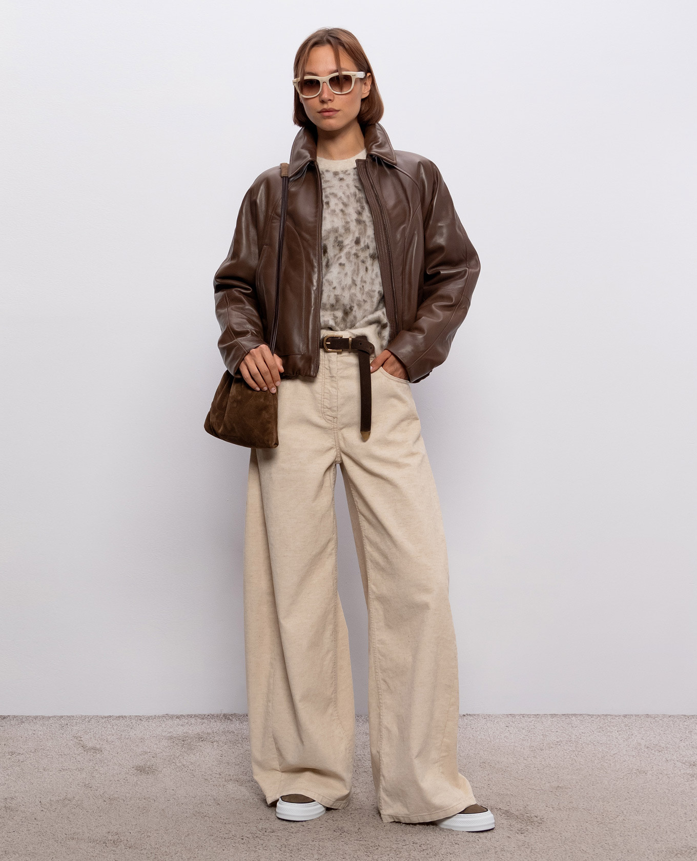 

Beige corduroy pants with linen Brunello Cucinelli
