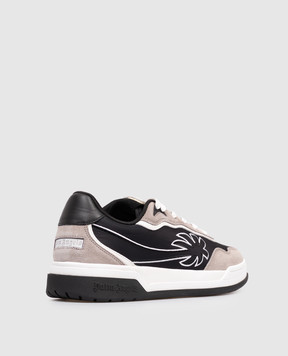 Palm Angels Black Tennis combination sneakers PMIA10VS26LEA002