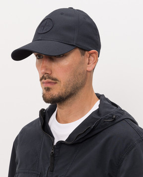 Stone Island Blue cap with embroidery L2S159100013S0248