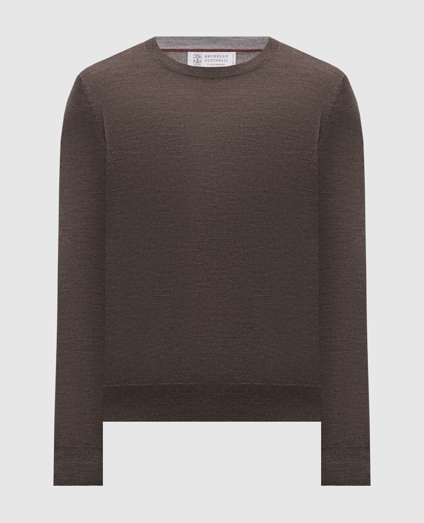 Brown wool and cashmere sweater
