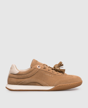 Twinset Brown suede sneakers 262TCP090