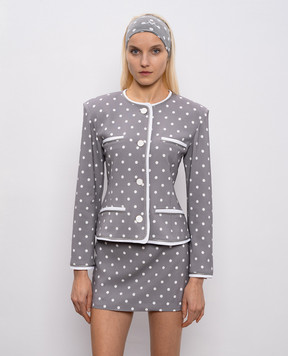 Rowen Rose Gray polka dot jacket JCKRR402