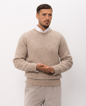 Peserico Beige alpaca and silk sweater R59438F0509202