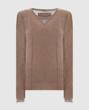 Masnada Brown wool sweater 81A02