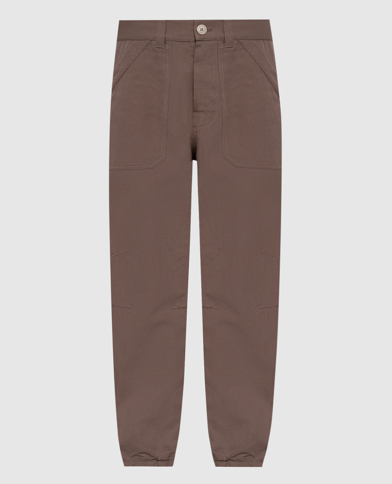 

Brown linen pants Brunello Cucinelli