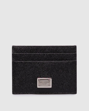 Dolce&Gabbana Black Dauphine leather cardholder BP0330AG219