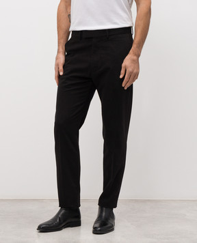 Tom Ford Black pants with logo SHL042FMC276