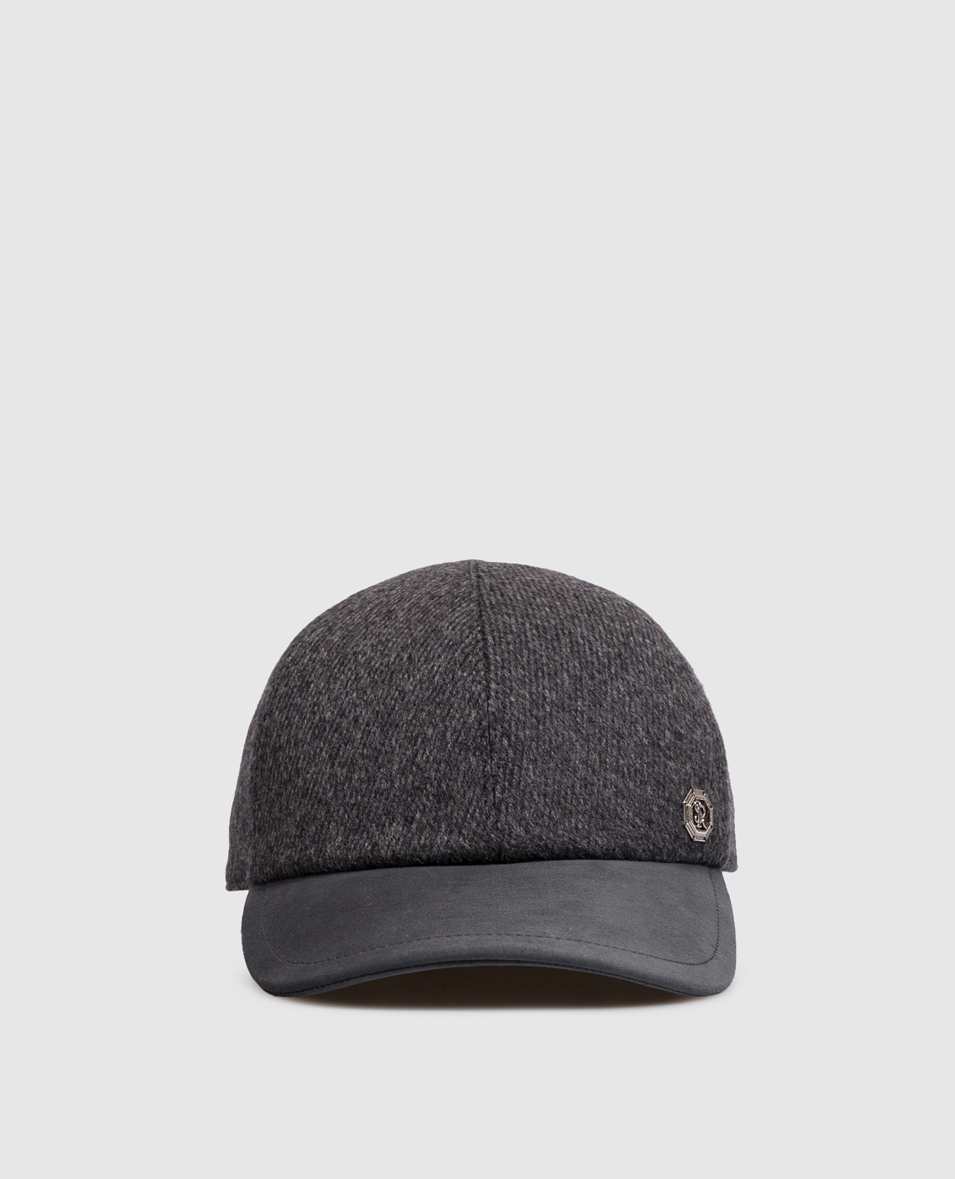 Gray combination cap