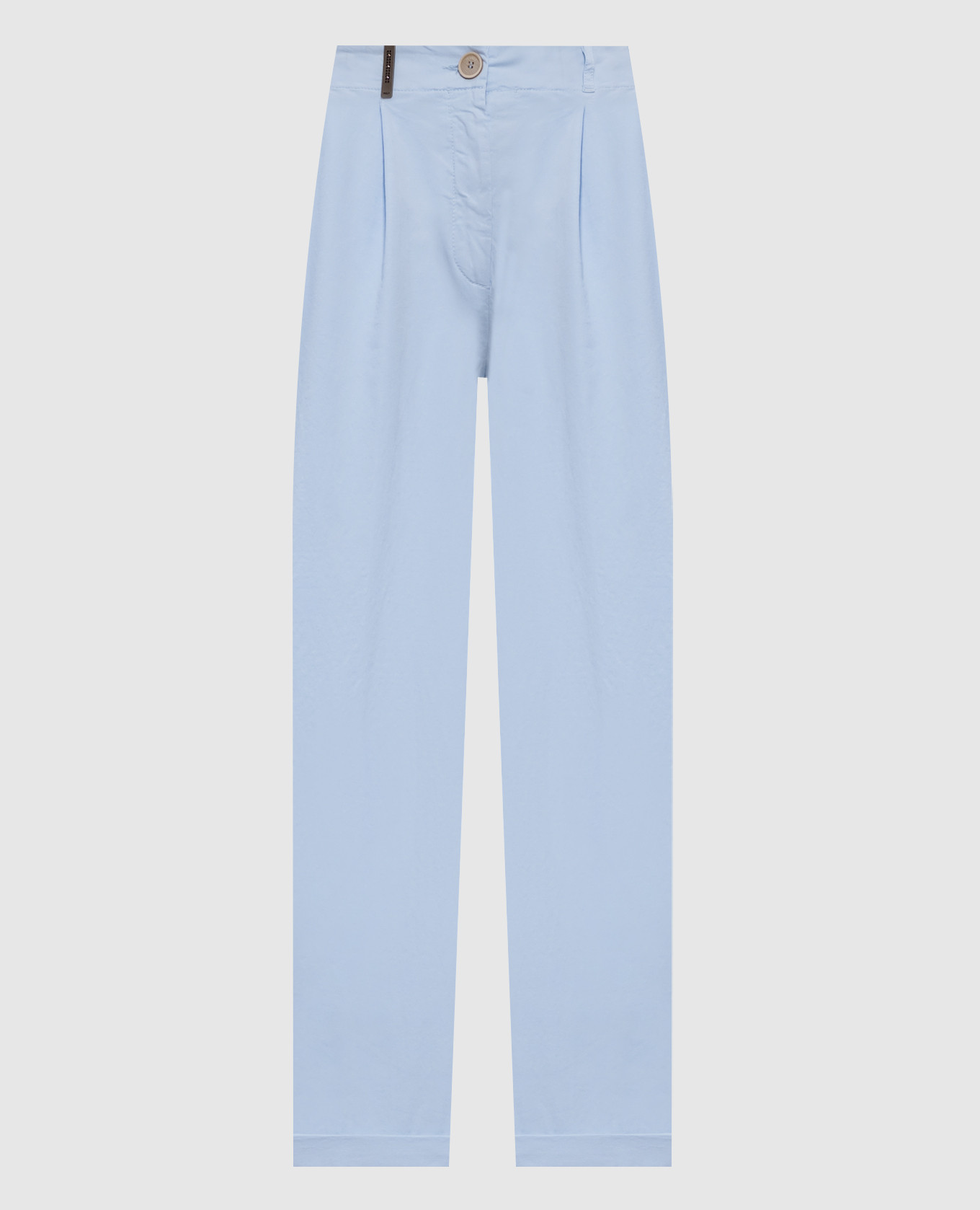Blue pants with a patch