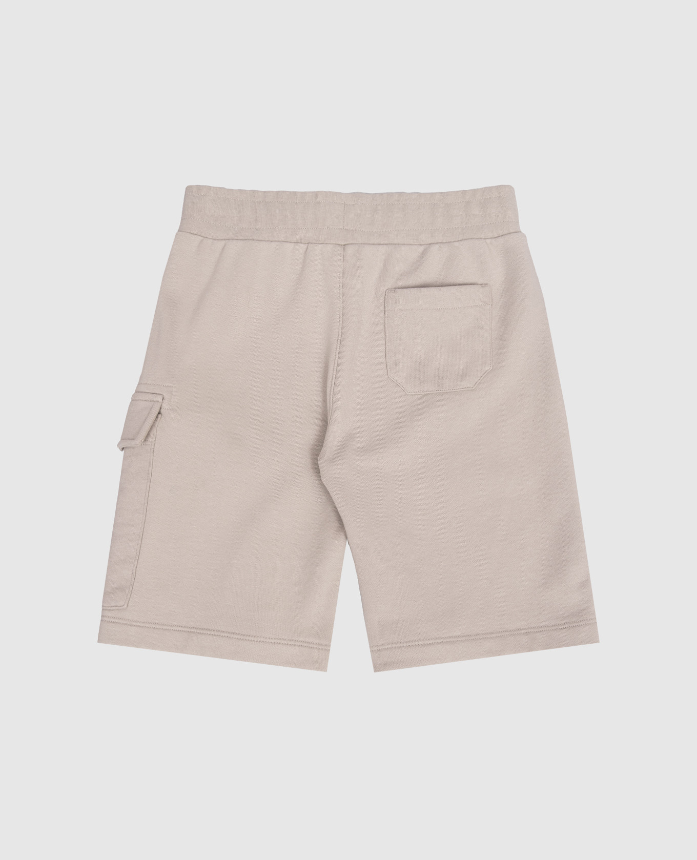 Children's gray shorts with logo patch C.P. Company 2