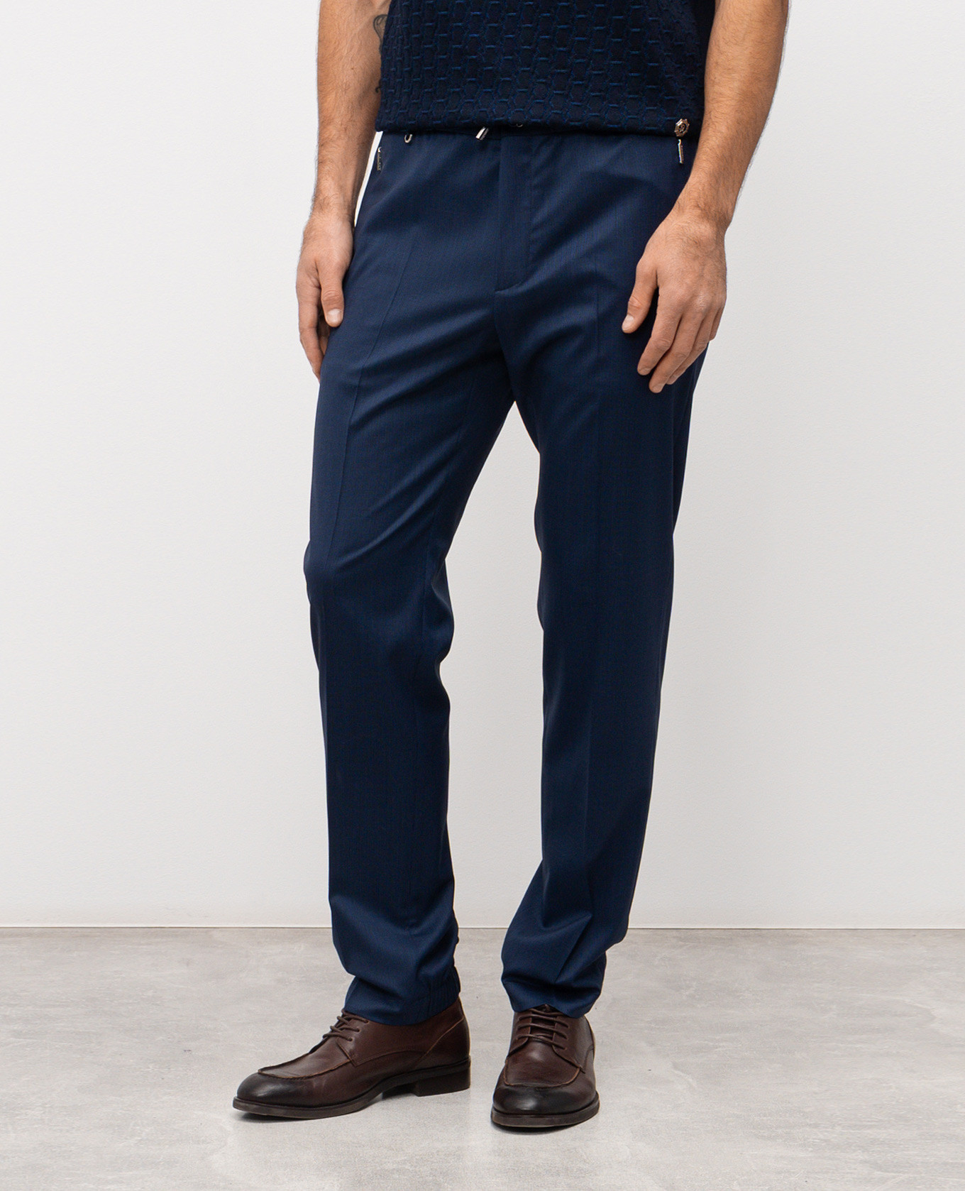 

Blue wool pants Stefano Ricci