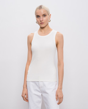 JOSEPH White ribbed top Yeux JF009683