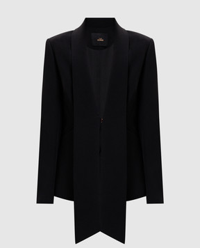 Twinset Black jacket with accent collar 262AP2343