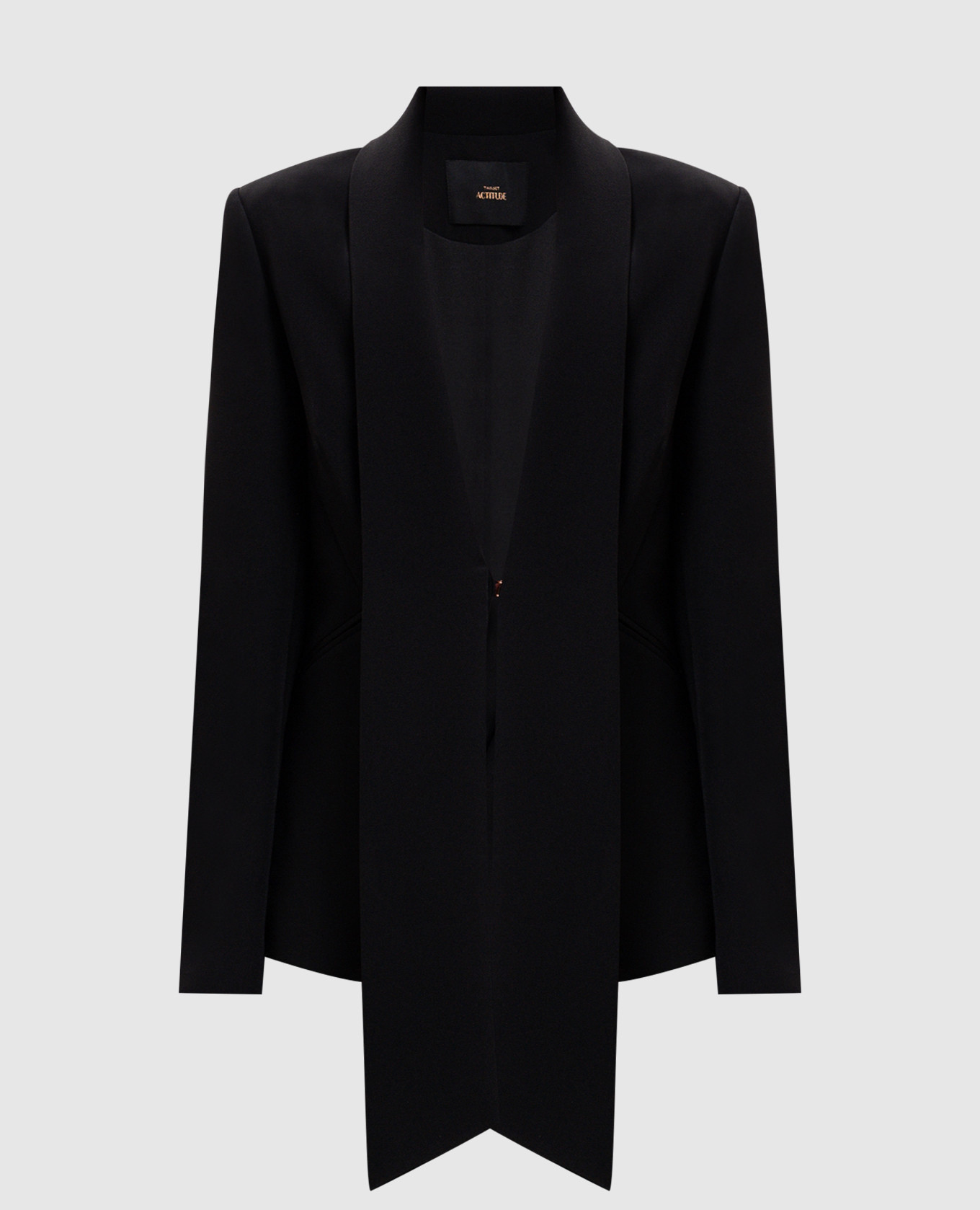 Black jacket with accent collar Twinset