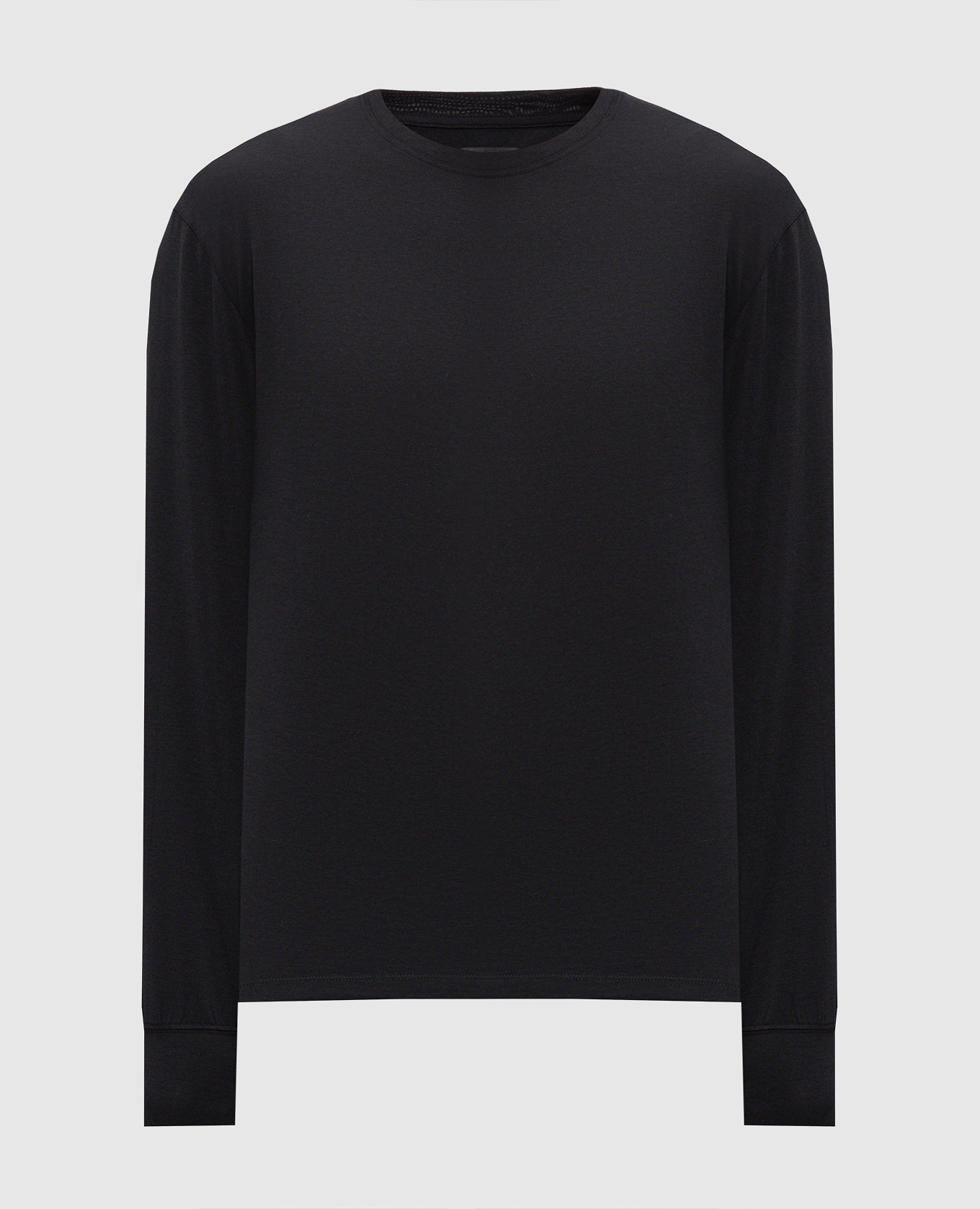 Black long sleeve with monogram embroidery