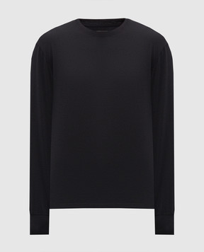 Tom Ford Black long sleeve with monogram embroidery JCL006JMT012