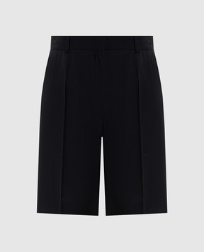Toteme Black Bermuda shorts with wool 262WRB0455FB0475