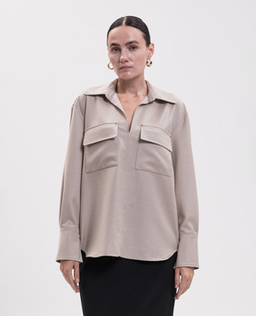 Agnona Beige wool shirt TD1202YU1142