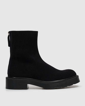 The Row Nobilis black suede boots F1701L805