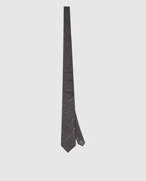 Brunello Cucinelli Gray silk tie MX8640018P
