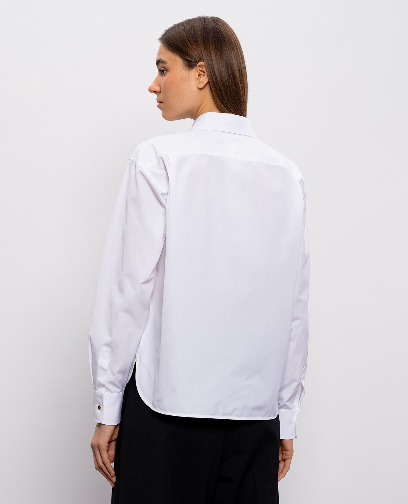 

White SHOCK shirt with crystals Max Mara