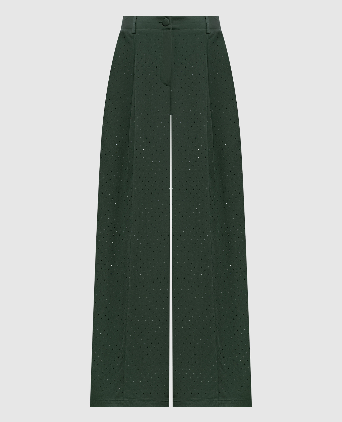 Green pants with crystals