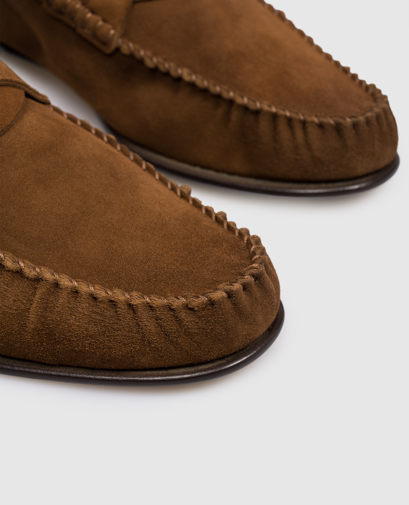 Brown suede loafers with logo Tom Ford 5