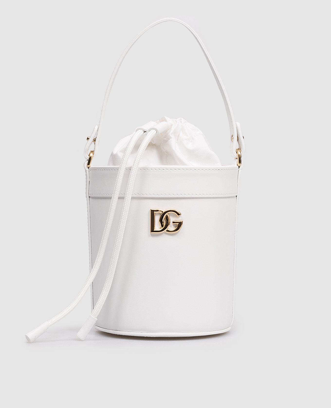 

Children's white leather bucket bag Dolce&Gabbana