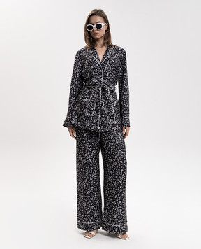 Dolce&Gabbana Black silk pajama pants FTDL4TIS1X1
