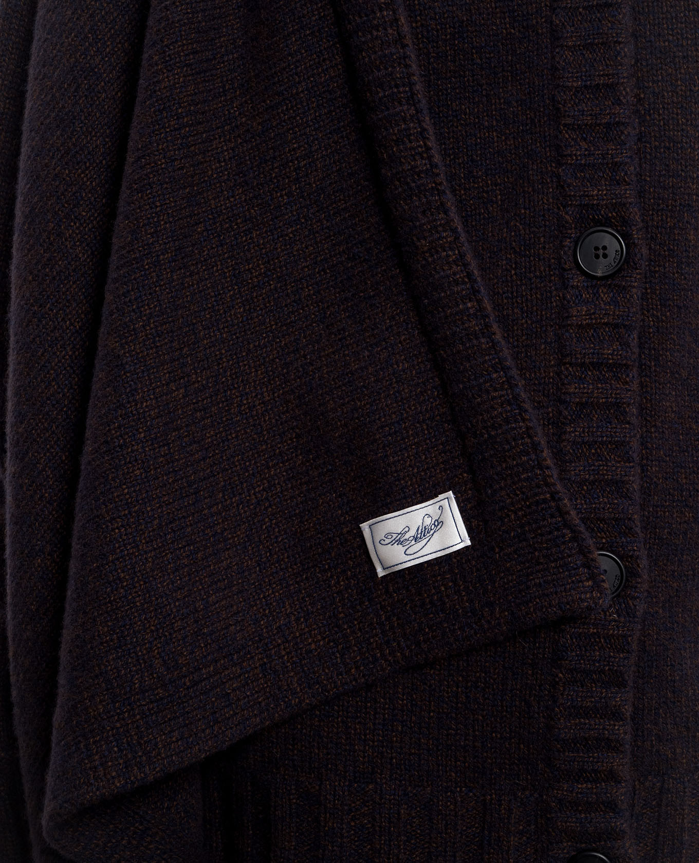 Wool and cashmere cardigan with logo patch The Attico 5