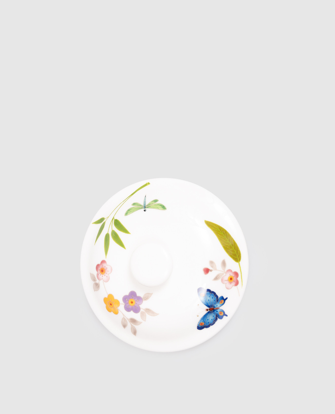 

White porcelain lid for sugar bowl Incanto di Primavera Geminiano Cozzi 1765